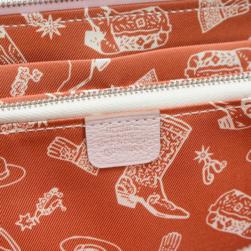 アザップロング シルクイン エバーカラー モーヴペール W刻印 長財布