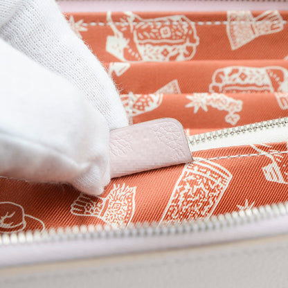 アザップロング シルクイン エバーカラー モーヴペール W刻印 長財布