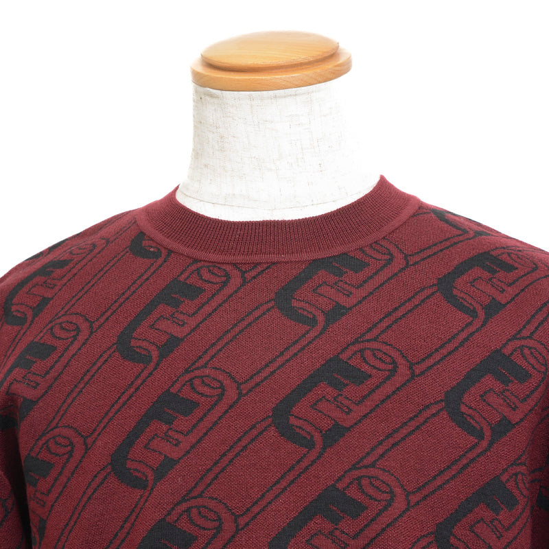 オーロック ニット ウール ワインレッド メンズ 48サイズ セーター