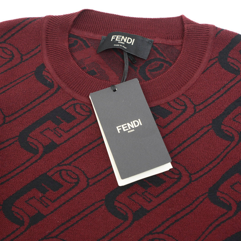 オーロック ニット ウール ワインレッド メンズ 48サイズ セーター