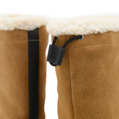 ボアブーツ スエード ムートン キャメル/ブラック メンズ #41 ブーツ