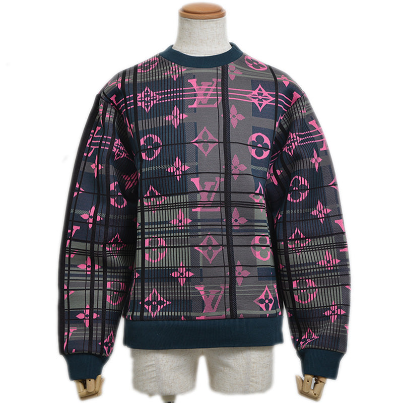 モノグラム ジャガード スウェット コットン マルチカラー メンズ Mサイズ HKY75WZRW スウェット