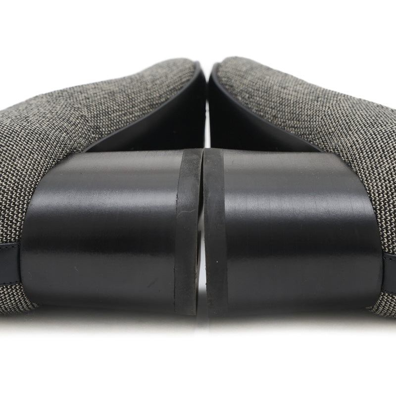 ヴォルヴェール ショートブーツ ニット/レザー グレー レディース 35サイズ ブーツ