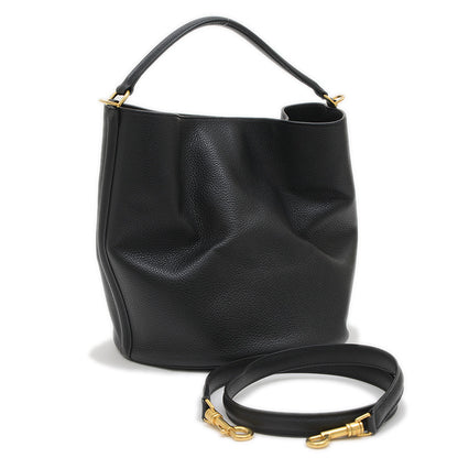 バケット 16 セーズ 2WAYバッグ レザー ブラック ゴールド金具 195573CR8 ショルダーバッグ