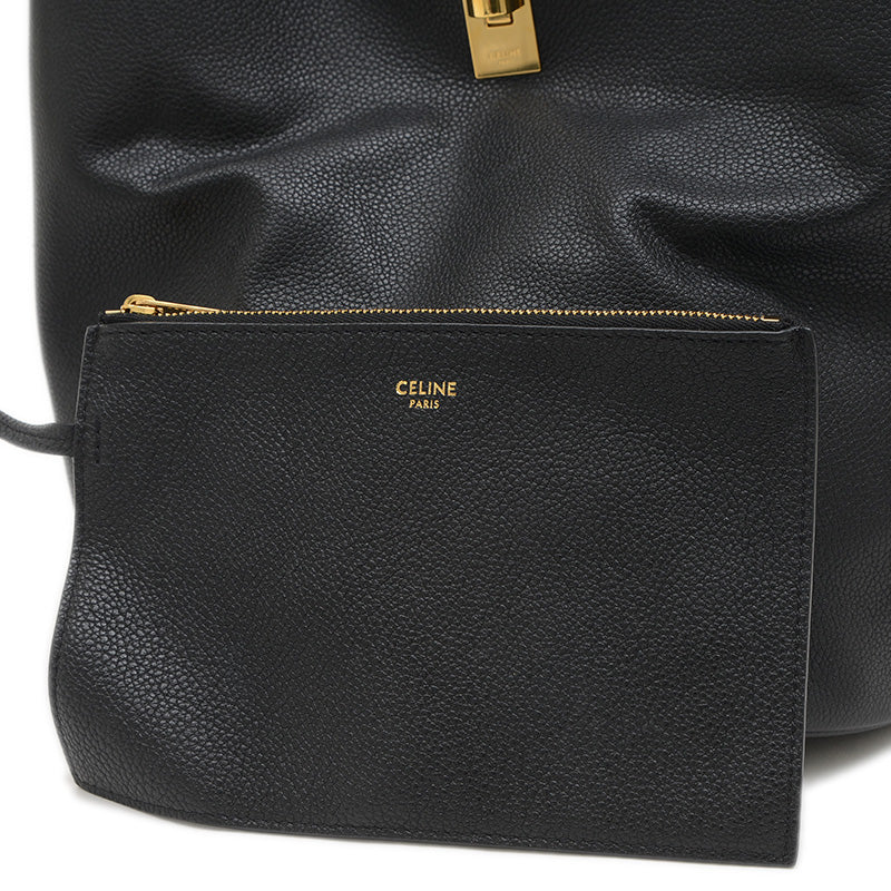 バケット 16 セーズ 2WAYバッグ レザー ブラック ゴールド金具 195573CR8 ショルダーバッグ