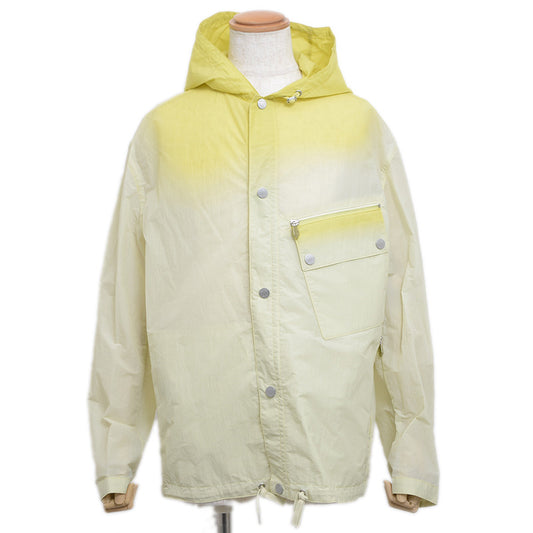 フードジャケット ナイロン イエロー グラデーション メンズ 50サイズ ナイロンジャケット