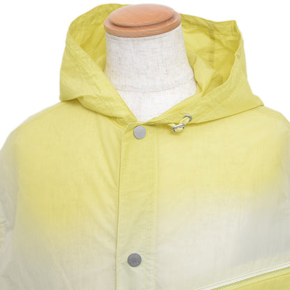 フードジャケット ナイロン イエロー グラデーション メンズ 50サイズ ナイロンジャケット