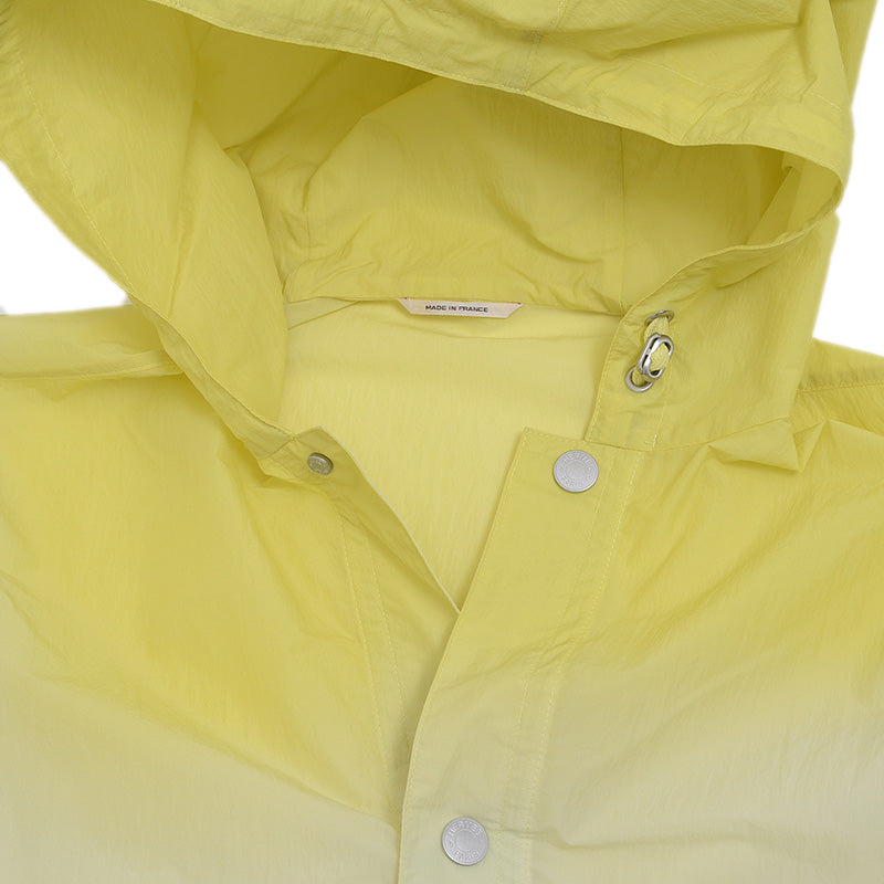 フードジャケット ナイロン イエロー グラデーション メンズ 50サイズ ナイロンジャケット