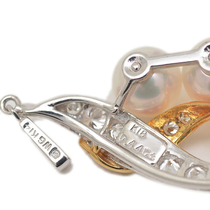 ペンダントトップ パール ダイヤ 0.44ｃｔ K18WG/WG/K14WG ペンダントトップ