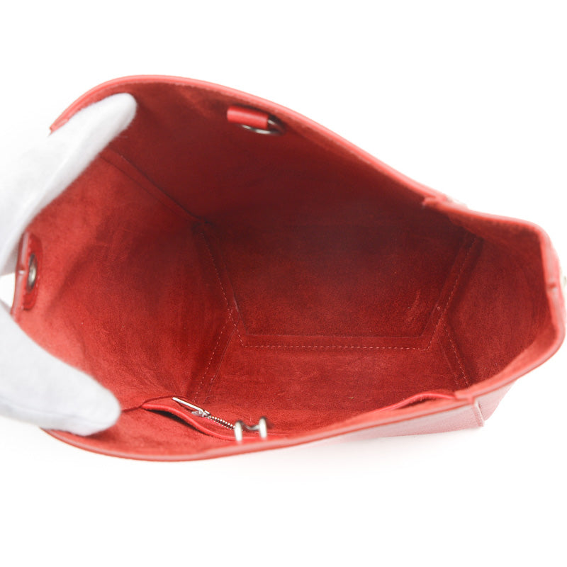 サングルバケット スモール ショルダーバッグ レザー レッド 189303AH4 ショルダーバッグ