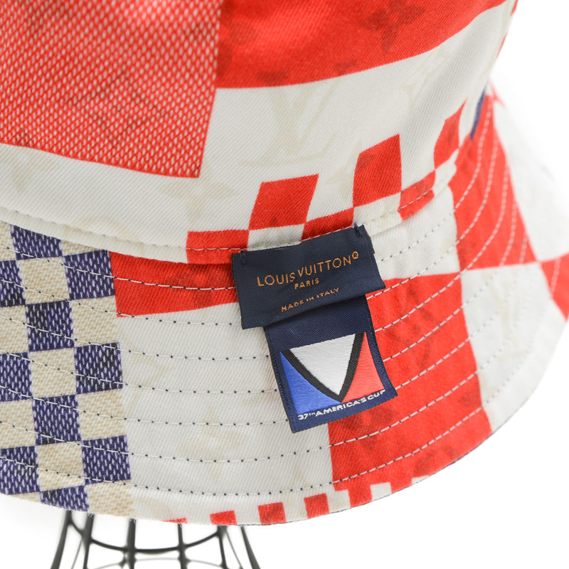 バケットハット ダミエ フラッグス リバーシブル M7682L ハット