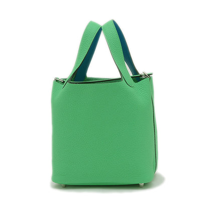 ピコタンロック PM 18 エクラ トリヨン ヴェールコミック シルバー金具 W刻印 ハンドバッグ