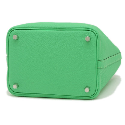 ピコタンロック PM 18 エクラ トリヨン ヴェールコミック シルバー金具 W刻印 ハンドバッグ