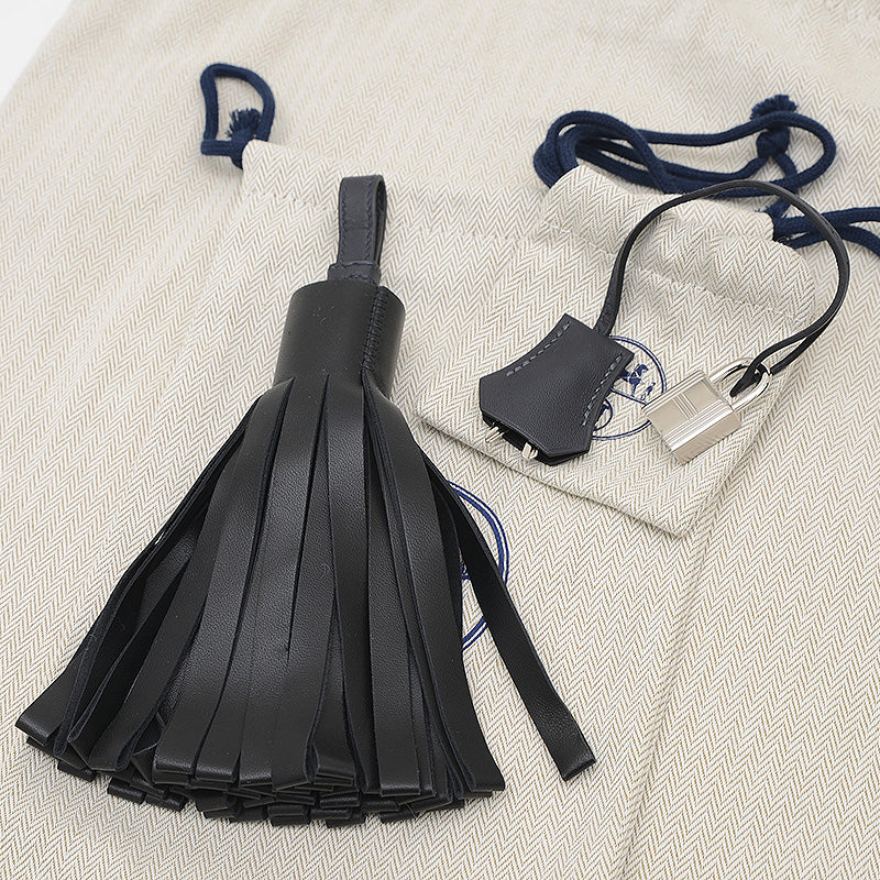 バーキン25 ゴーチーム フェルト/スイフト ブルーニュイ/ブラック シルバー金具 W刻印 ハンドバッグ