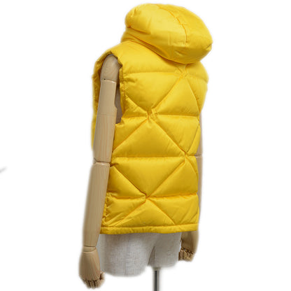 Re-Nylon ダウンベスト リサイクルポリアミド イエロー メンズ Sサイズ SGB804 ダウンベスト