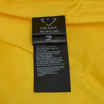 Re-Nylon ダウンベスト リサイクルポリアミド イエロー メンズ Sサイズ SGB804 ダウンベスト