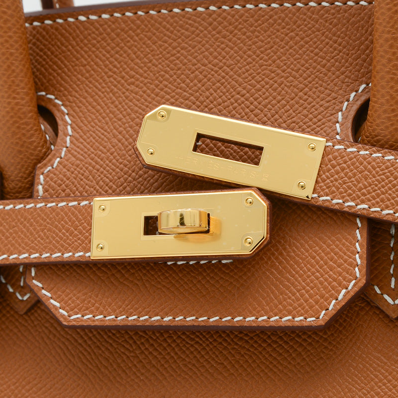 バーキン30 セリエ エプソン ゴールド ゴールド金具 W刻印 ハンドバッグ