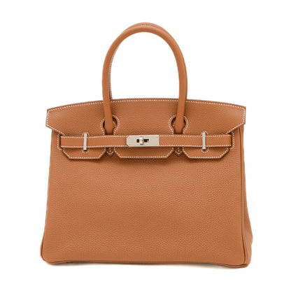 バーキン30 トゴ ゴールド シルバー金具 W刻印 ハンドバッグ