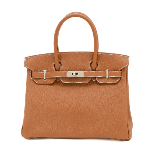 バーキン30 トゴ ゴールド シルバー金具 W刻印 ハンドバッグ