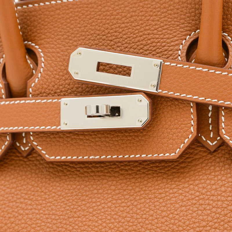 バーキン30 トゴ ゴールド シルバー金具 W刻印 ハンドバッグ