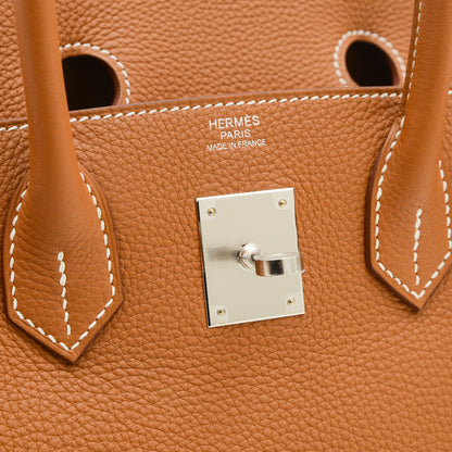 バーキン30 トゴ ゴールド シルバー金具 W刻印 ハンドバッグ