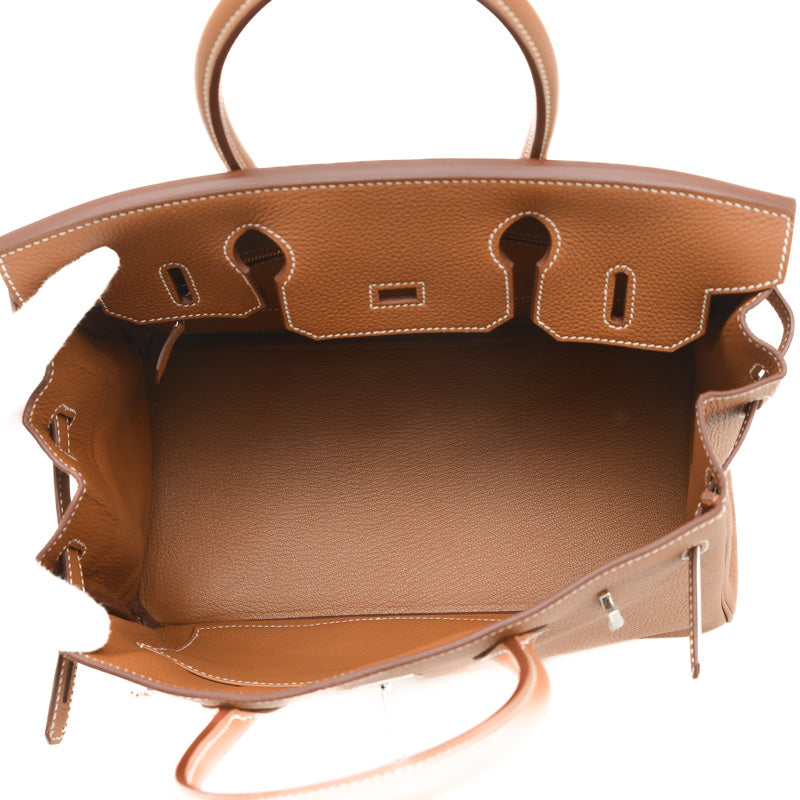 バーキン30 トゴ ゴールド シルバー金具 W刻印 ハンドバッグ