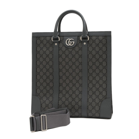 GGスプリーム オフディア ミディアム トートバッグ グレー 731793　メンズバッグ トートバッグ