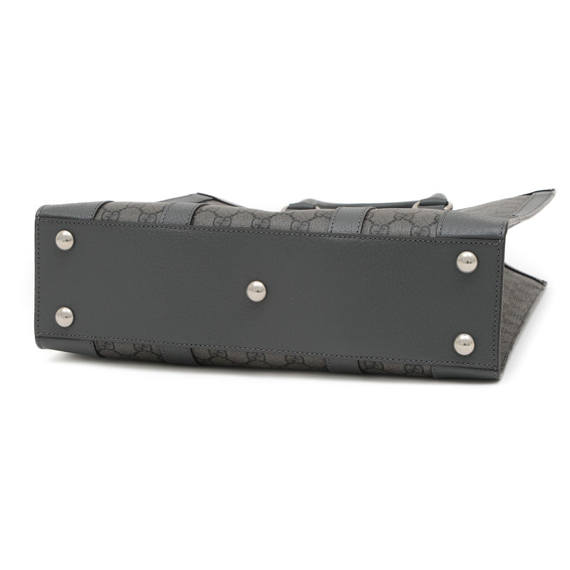 GGスプリーム オフディア ミディアム トートバッグ グレー 731793　メンズバッグ トートバッグ