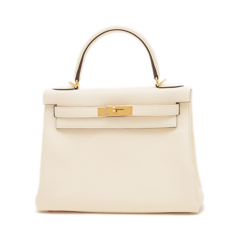 ケリー28 内縫い トリヨン ナタ ゴールド金具 B刻印 ハンドバッグ