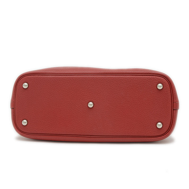 ボリード31 トリヨン ルージュヴィフ シルバー金具 O刻印 ハンドバッグ