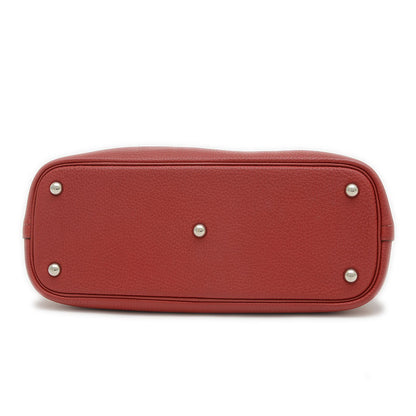 ボリード31 トリヨン ルージュヴィフ シルバー金具 O刻印 ハンドバッグ