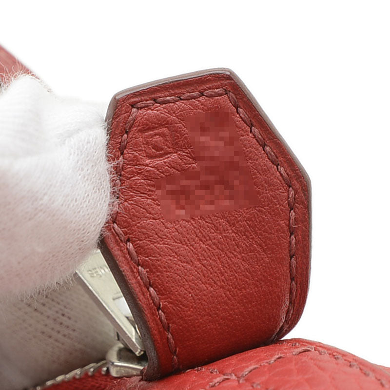 ボリード31 トリヨン ルージュヴィフ シルバー金具 O刻印 ハンドバッグ