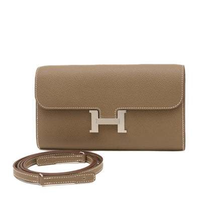 コンスタンストゥーゴー エプソン エトゥープ シルバー金具 W刻印 長財布