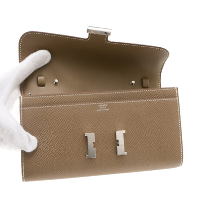 コンスタンストゥーゴー エプソン エトゥープ シルバー金具 W刻印 長財布