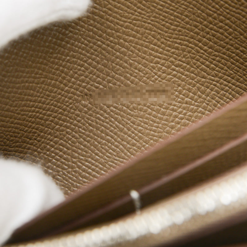 コンスタンストゥーゴー エプソン エトゥープ シルバー金具 W刻印 長財布