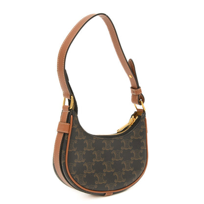 トリオンフ AVAミニ ハンドバッグ キャンバス/カーフスキン タン ハンドバッグ