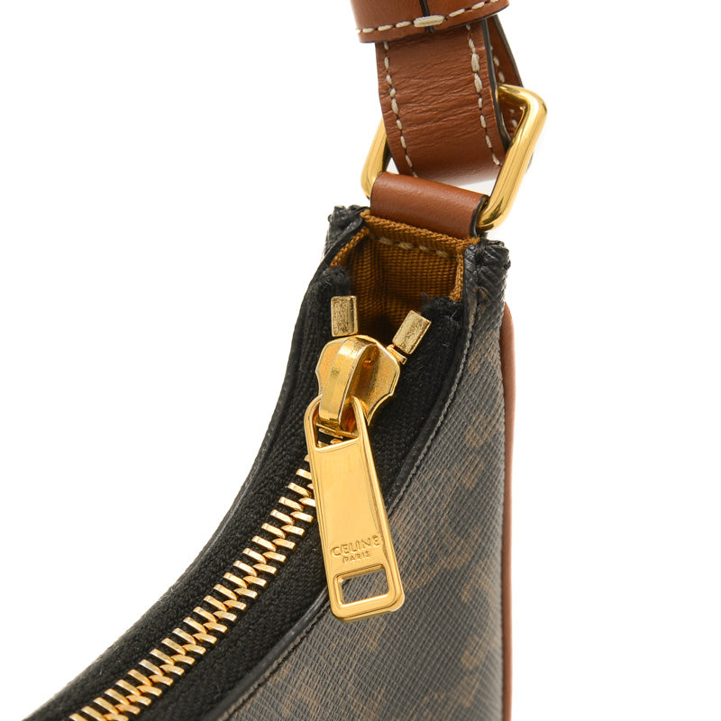 トリオンフ AVAミニ ハンドバッグ キャンバス/カーフスキン タン ハンドバッグ