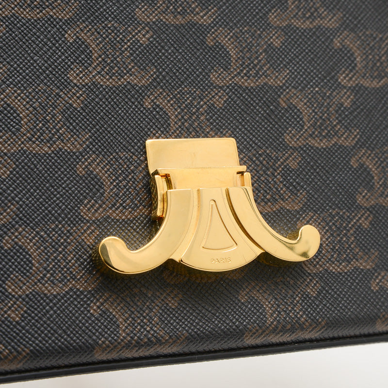 トリオンフ クロード ショルダーバッグ キャンバス/カーフ タン 194142CUZ.04LU ショルダーバッグ