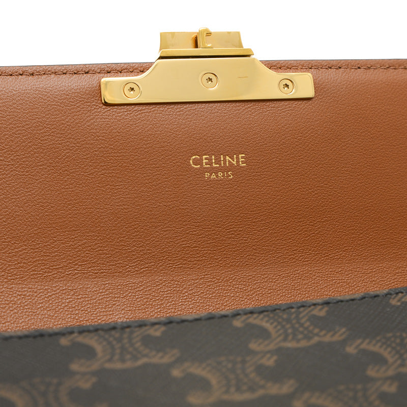 トリオンフ クロード ショルダーバッグ キャンバス/カーフ タン 194142CUZ.04LU ショルダーバッグ