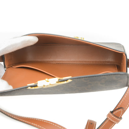 トリオンフ クロード ショルダーバッグ キャンバス/カーフ タン 194142CUZ.04LU ショルダーバッグ