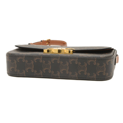 トリオンフ クロード ショルダーバッグ キャンバス/カーフ タン 194142CUZ.04LU ショルダーバッグ