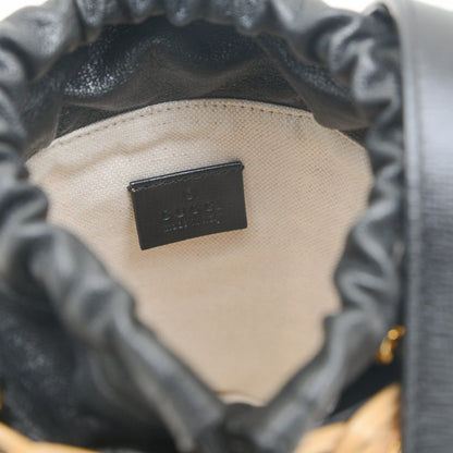 ホースビット 1955 バケットバッグ かごバッグ レザー/ウイッカー 649852 ハンドバッグ