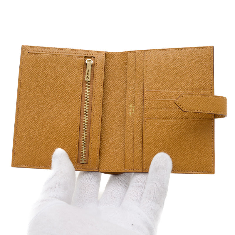 ベアンコンパクト エプソン セサミ ゴールド金具 B刻印 二つ折り財布