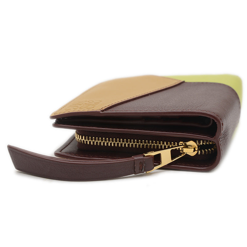 パズル コンパクトジップウォレット 二つ折り財布 レザー マルチカラー C510Z41X10 二つ折り財布