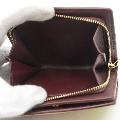 パズル コンパクトジップウォレット 二つ折り財布 レザー マルチカラー C510Z41X10 二つ折り財布