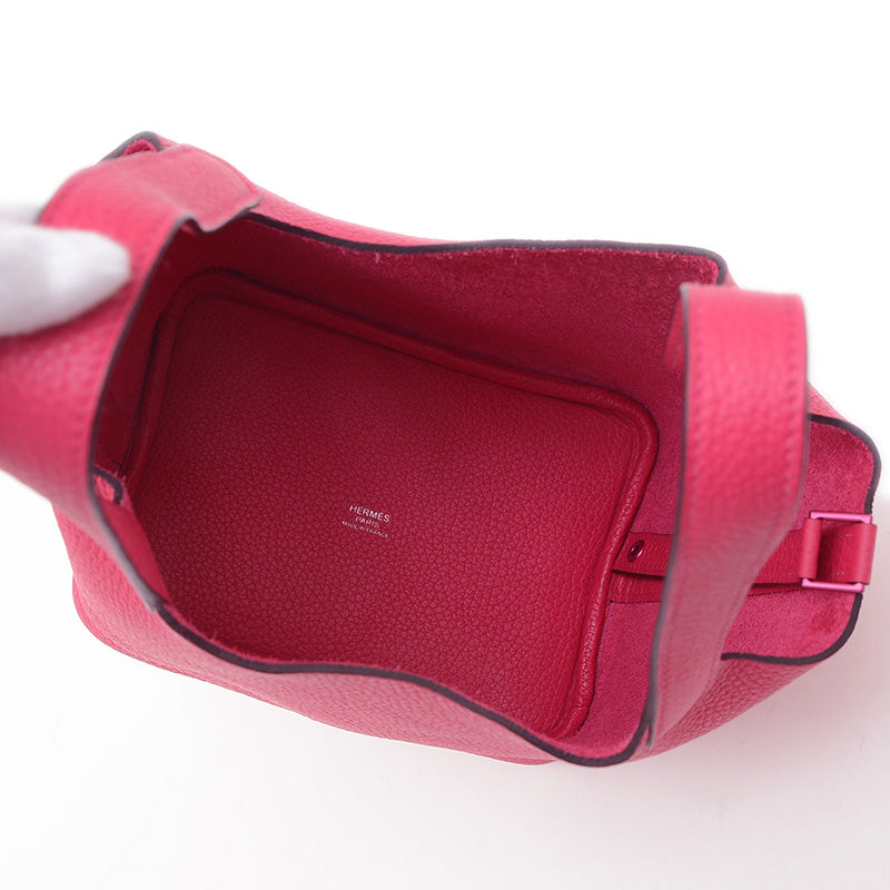 ピコタンロック PM 18 モノクローム トリヨン ローズメキシコ ピンク金具 B刻印 ハンドバッグ