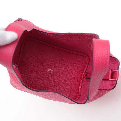 ピコタンロック PM 18 モノクローム トリヨン ローズメキシコ ピンク金具 B刻印 ハンドバッグ