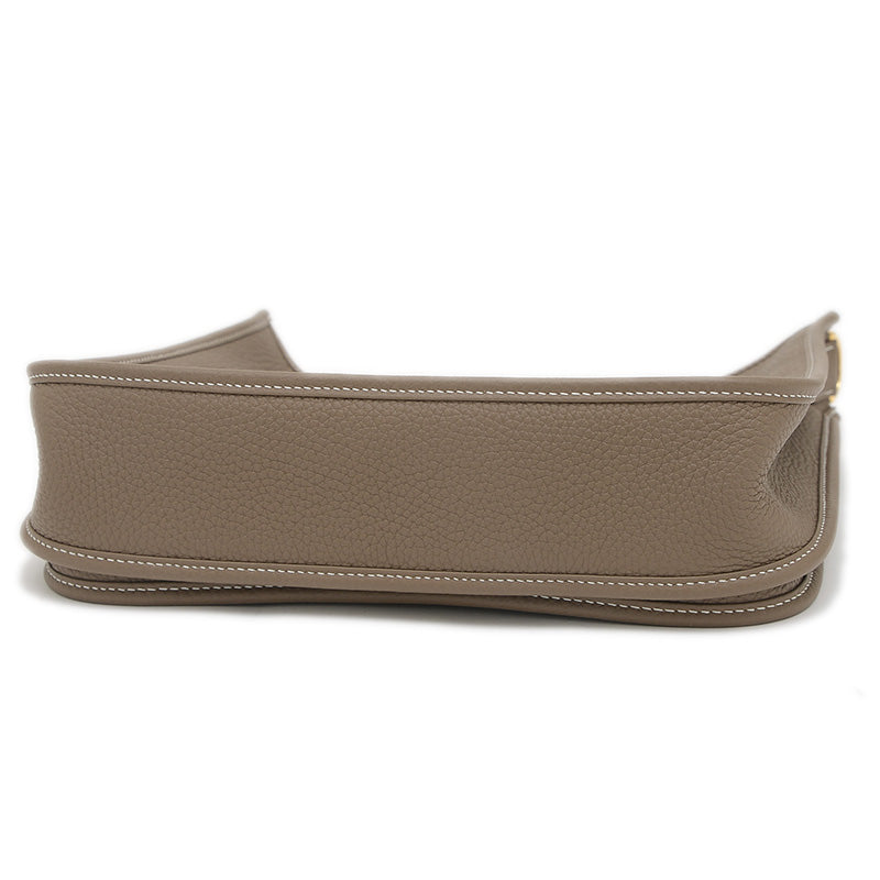 エブリン3 PM トリヨン エトゥープ ゴールド金具 W刻印 ショルダーバッグ