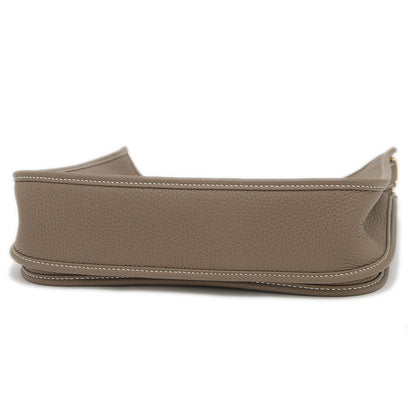 エブリン3 PM トリヨン エトゥープ ゴールド金具 W刻印 ショルダーバッグ