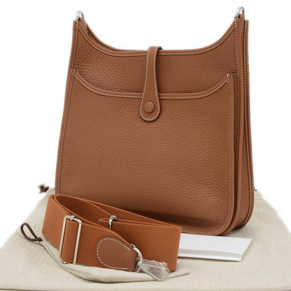 エブリン3 PM トリヨン ゴールド シルバー金具 W刻印 ショルダーバッグ